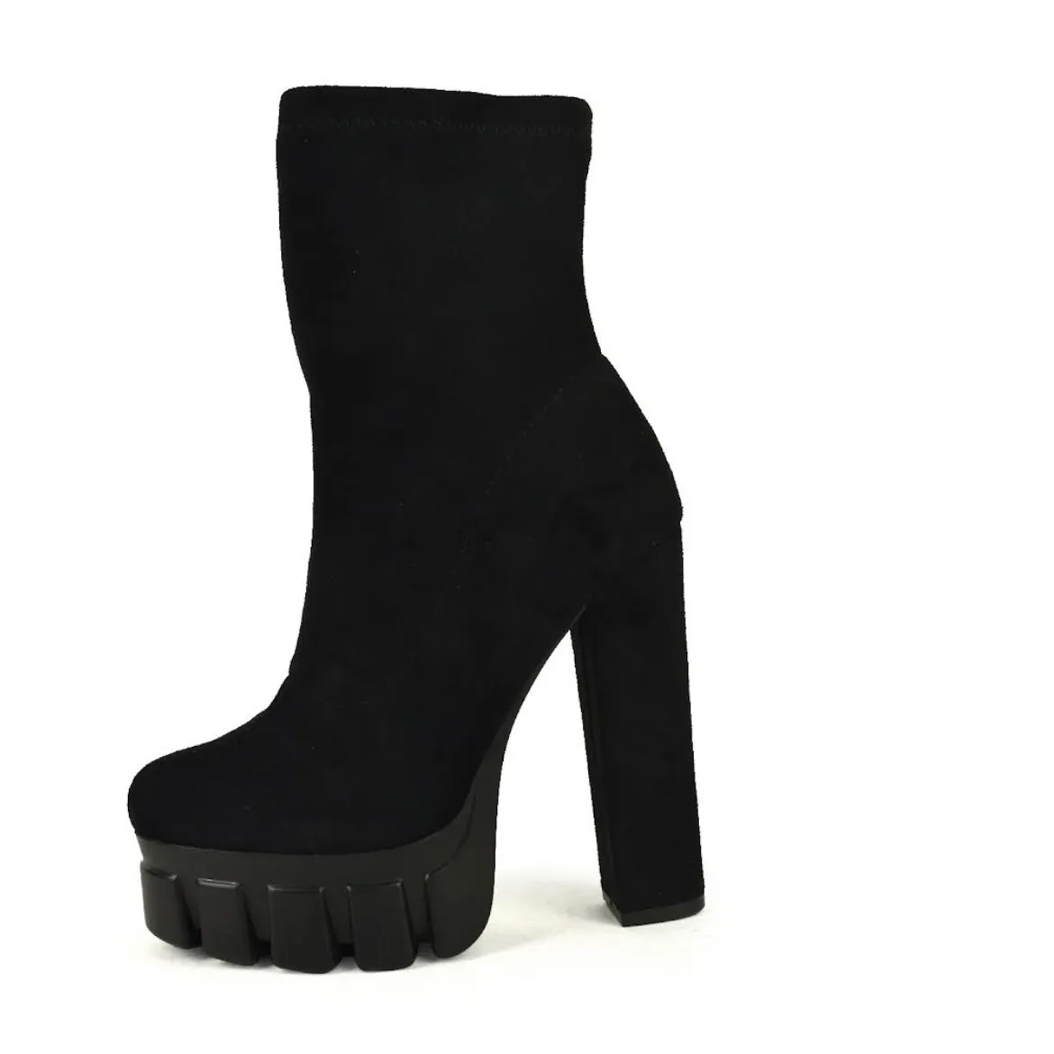 ALAYNE Black Faux Suede