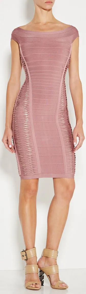 'Alyson' Twist Bandage Dress