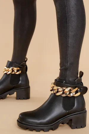 Amulet-C Black Ankle Booties