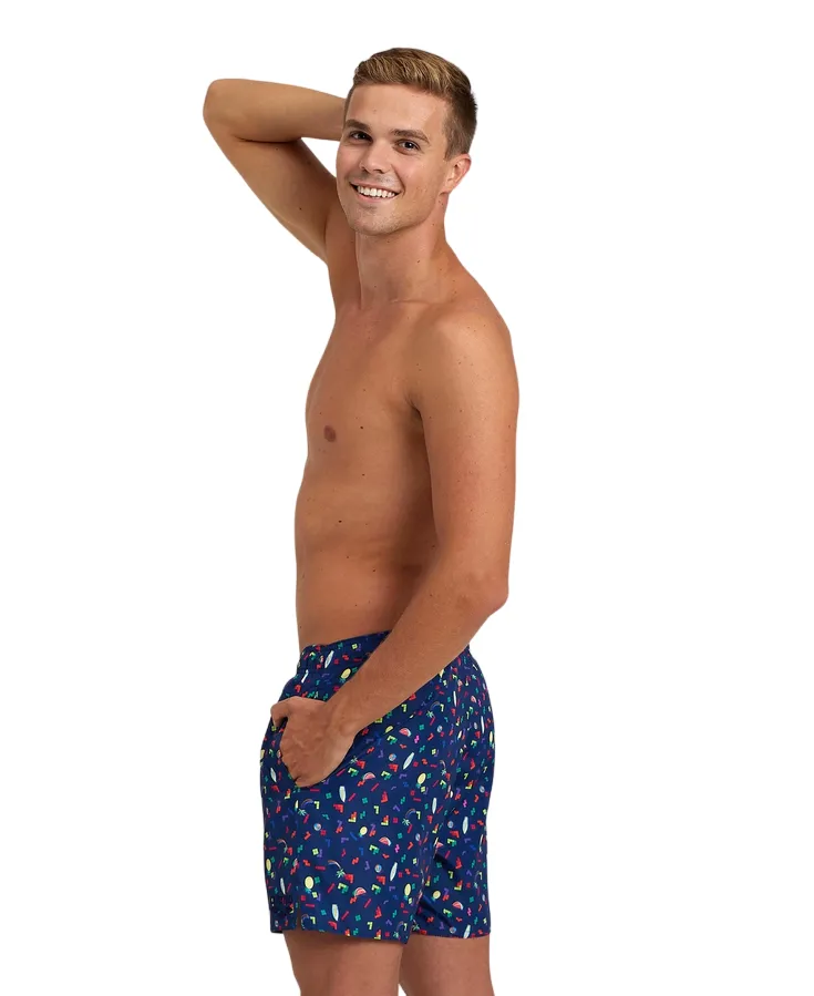 Arena men's swim trunks Multi-print Boxer 005980750 blue