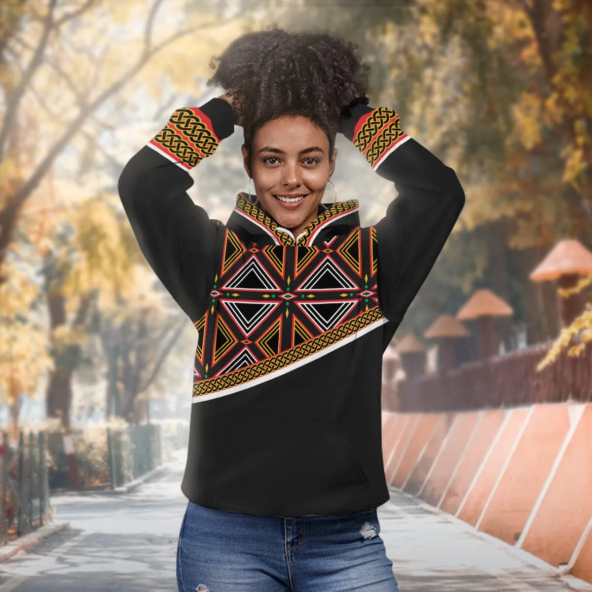 Bamenda African Print All-over Hoodie