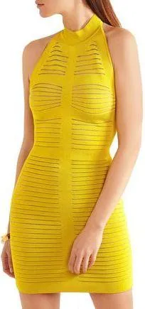 Cutout Stretch Mini Dress