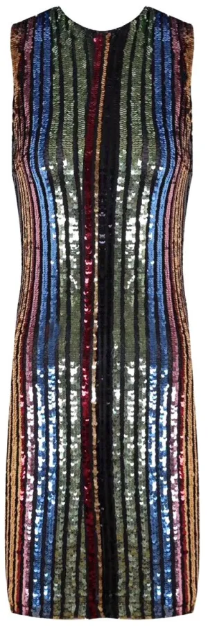 Embellished Stretchy Mini Dress