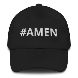 Graphic Baseball Cap, #amen Adjustable Snapback Hat