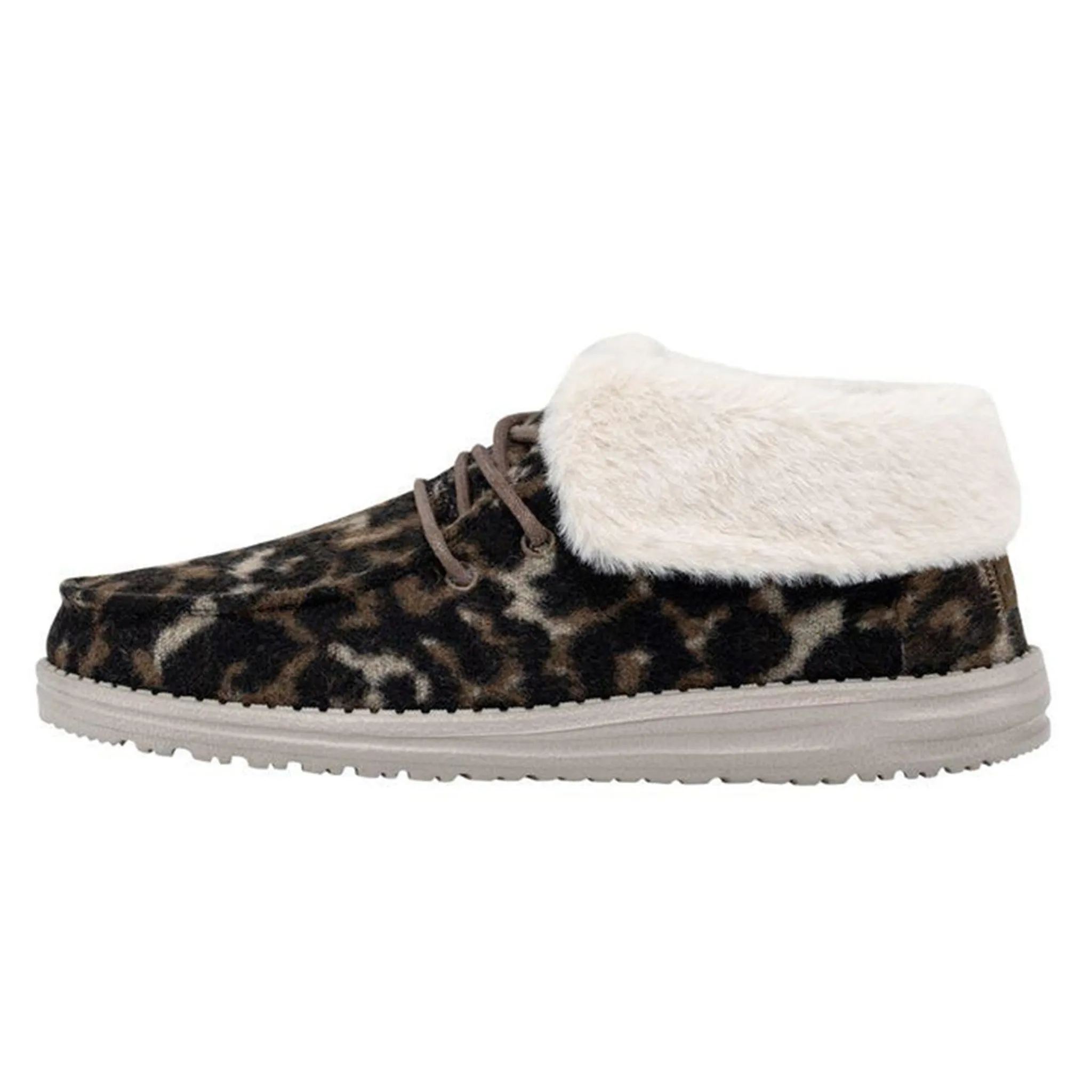 Hey Dude Britt Abstract Tan Leopard