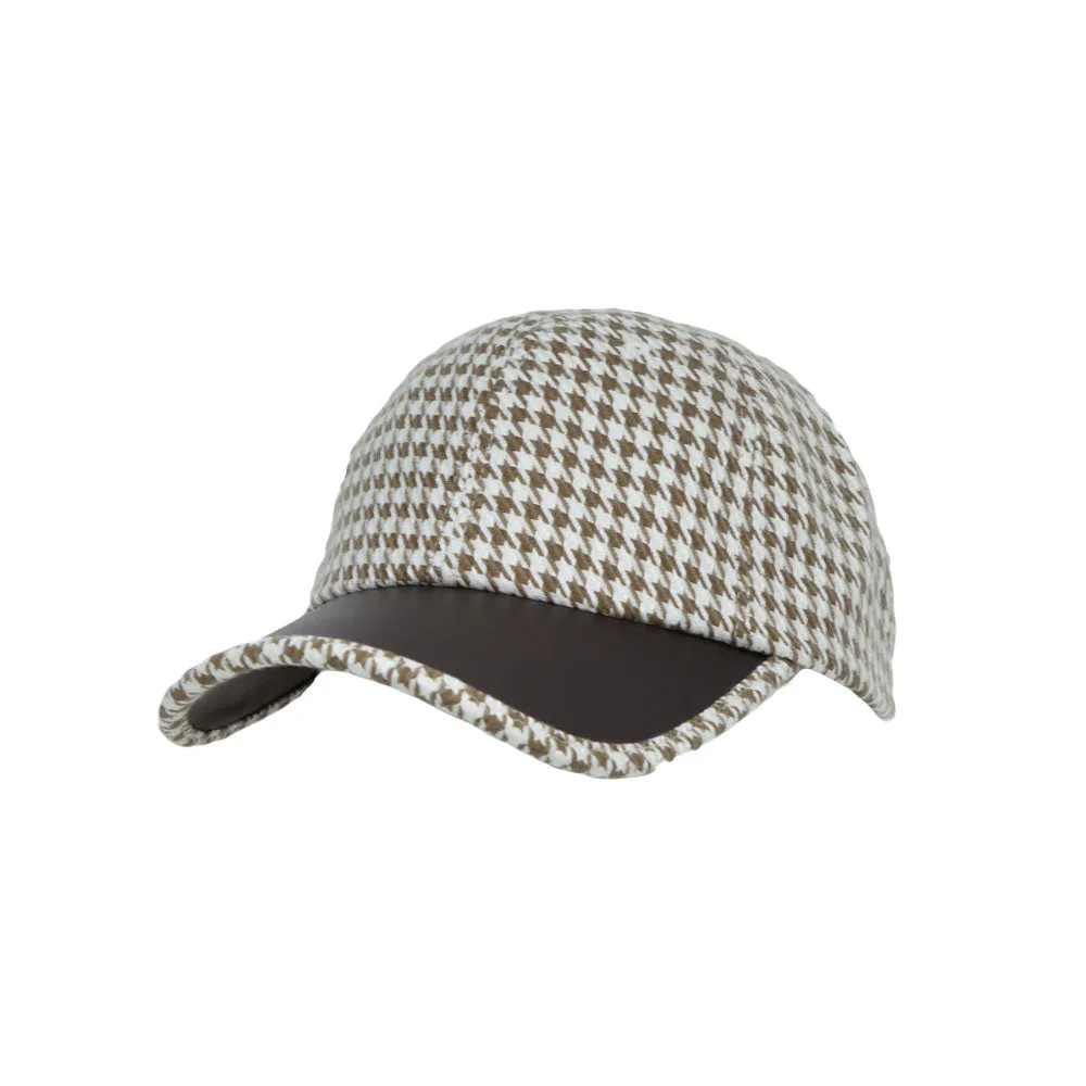 Houndstooth Pattern Unisex Baseball Cap Casual Dad Ball Hat Adjustable Strapback JD11422