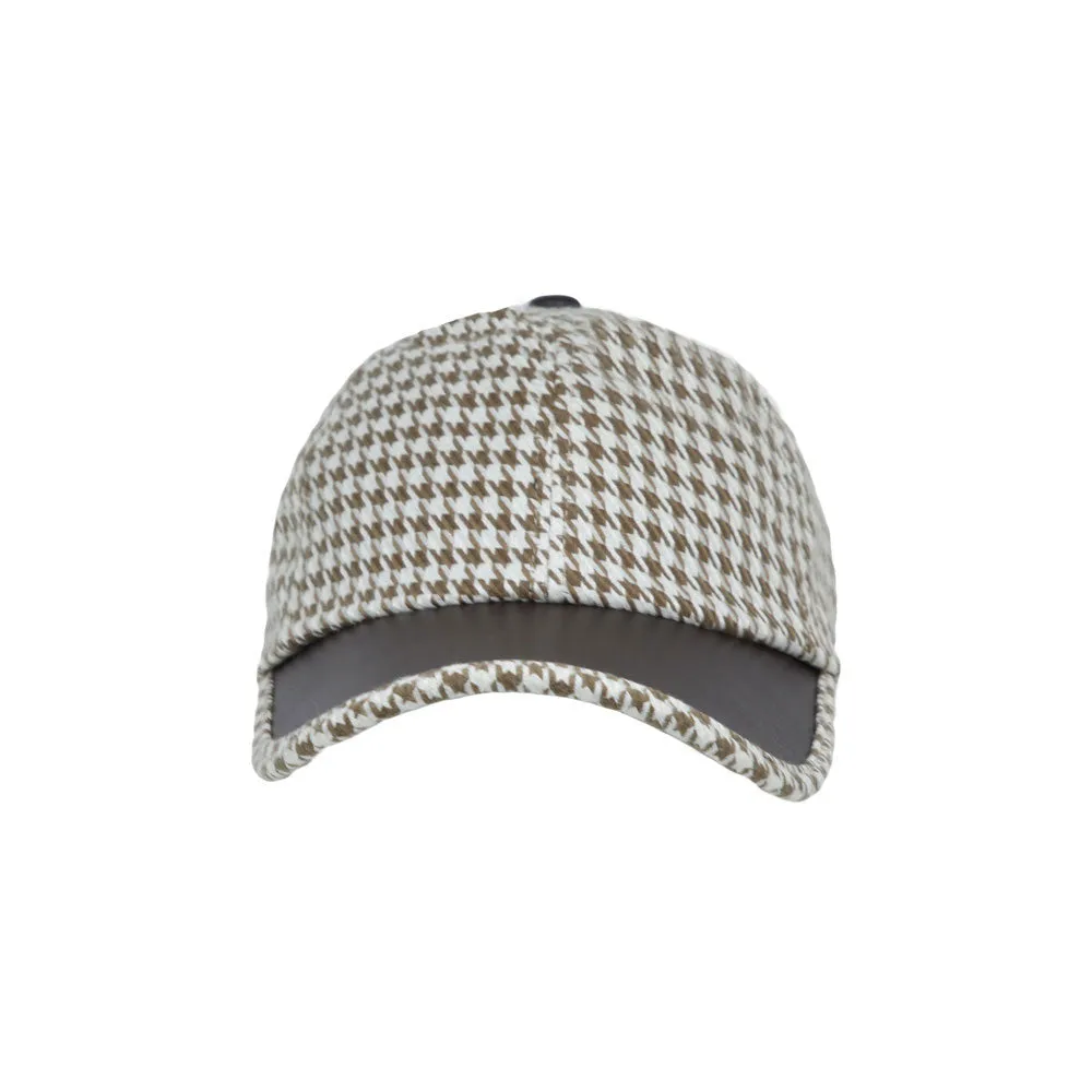 Houndstooth Pattern Unisex Baseball Cap Casual Dad Ball Hat Adjustable Strapback JD11422