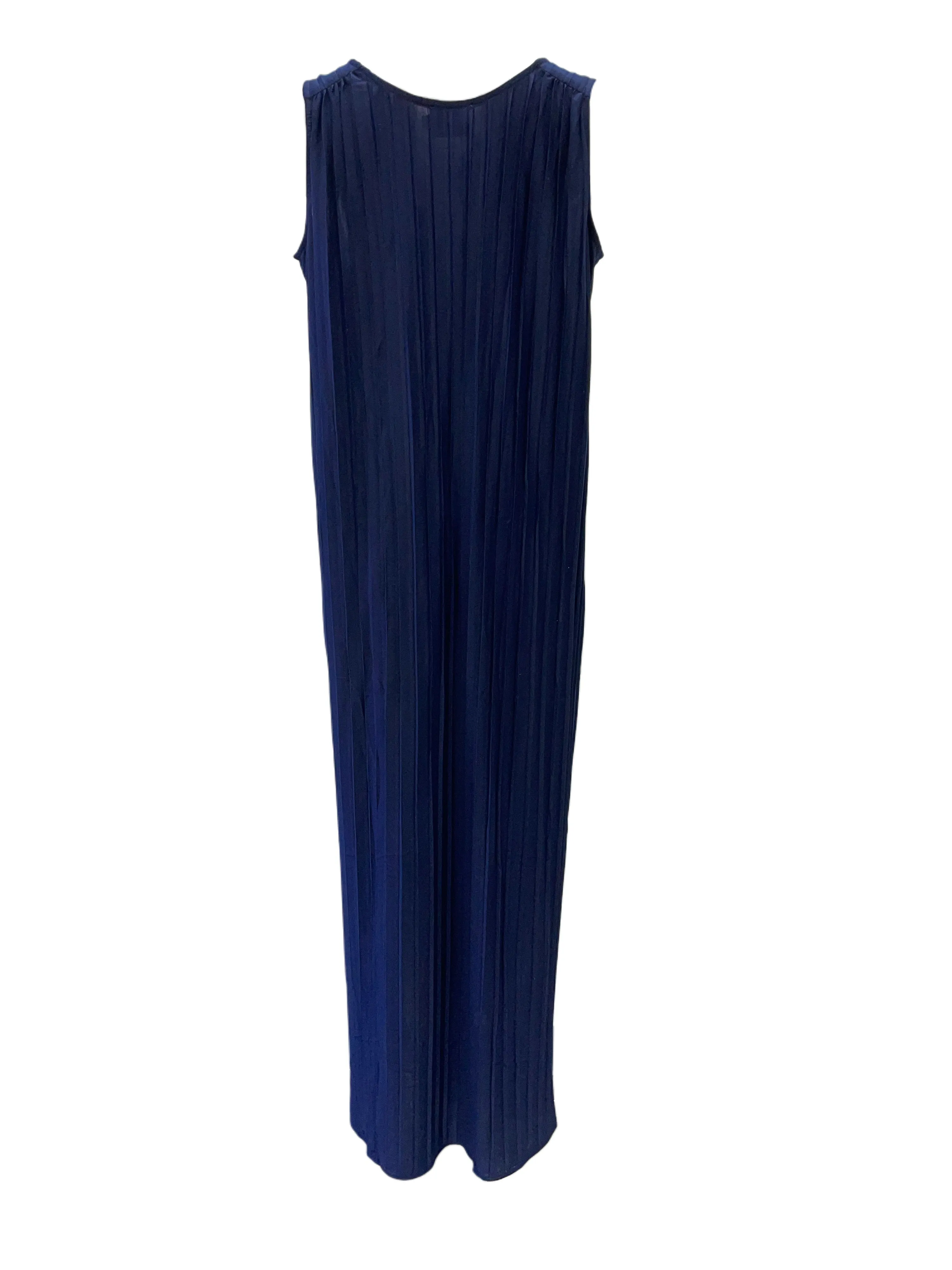 Leota Women's Blue Evening Pleate Jersey Long Stretchy Dress #2635 NWT