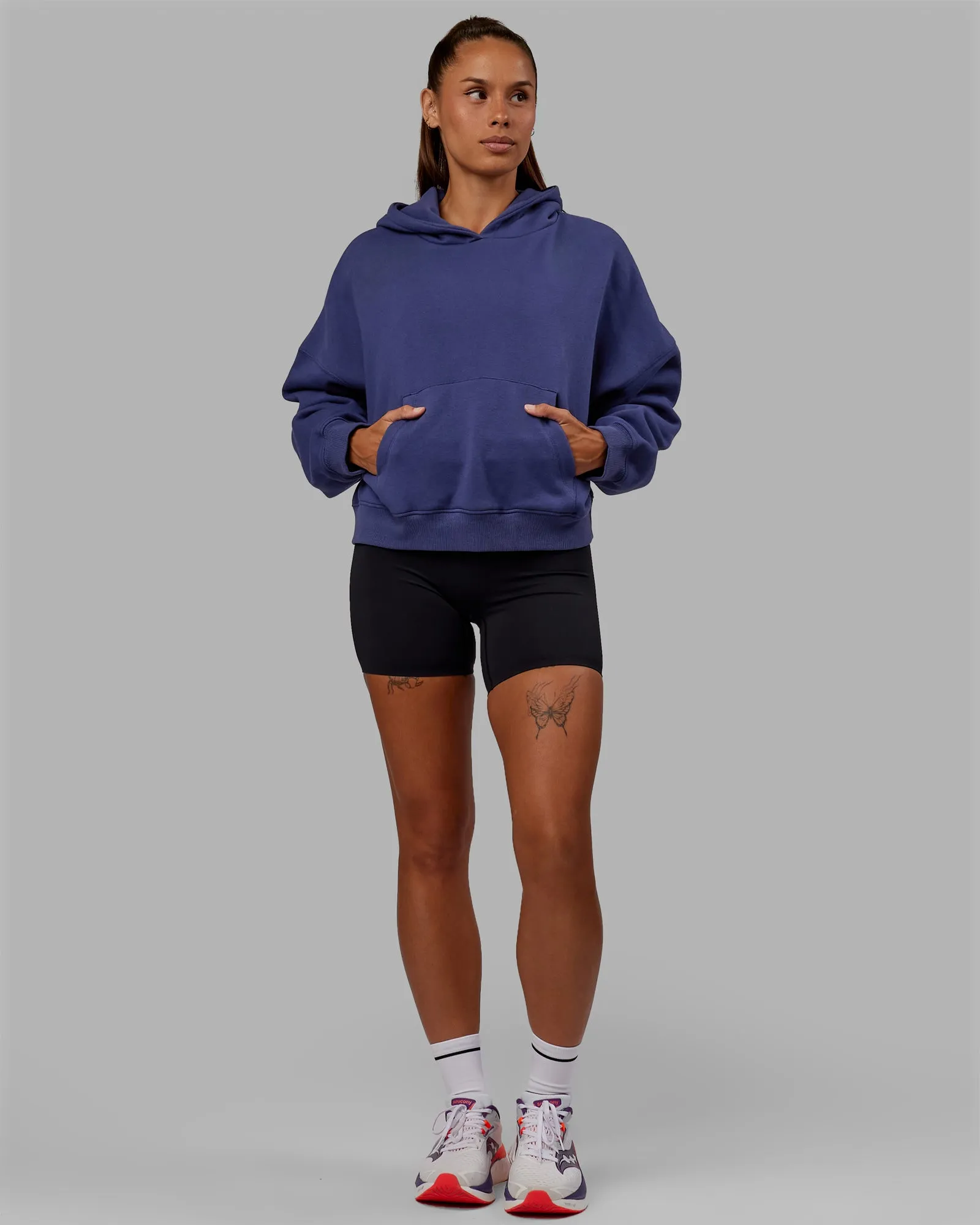 Love The Run Hoodie - Future Dusk-Galactic Lilac