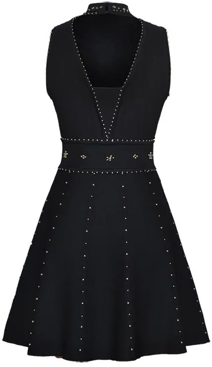 'Matti' Embellished Knit Dress