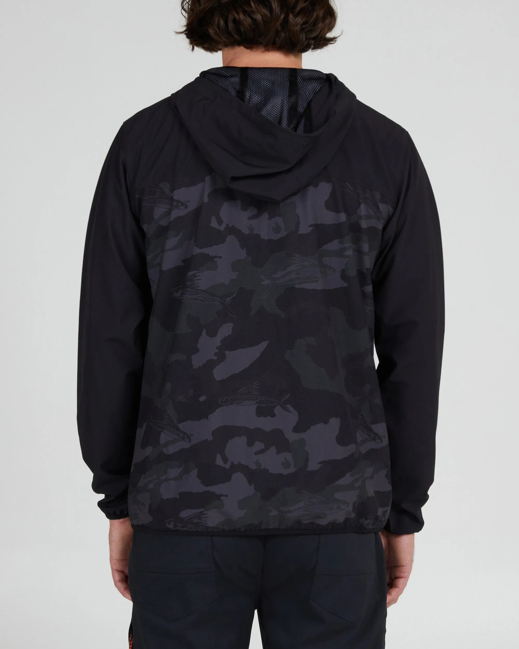 Stowaway Black Camo Jacket