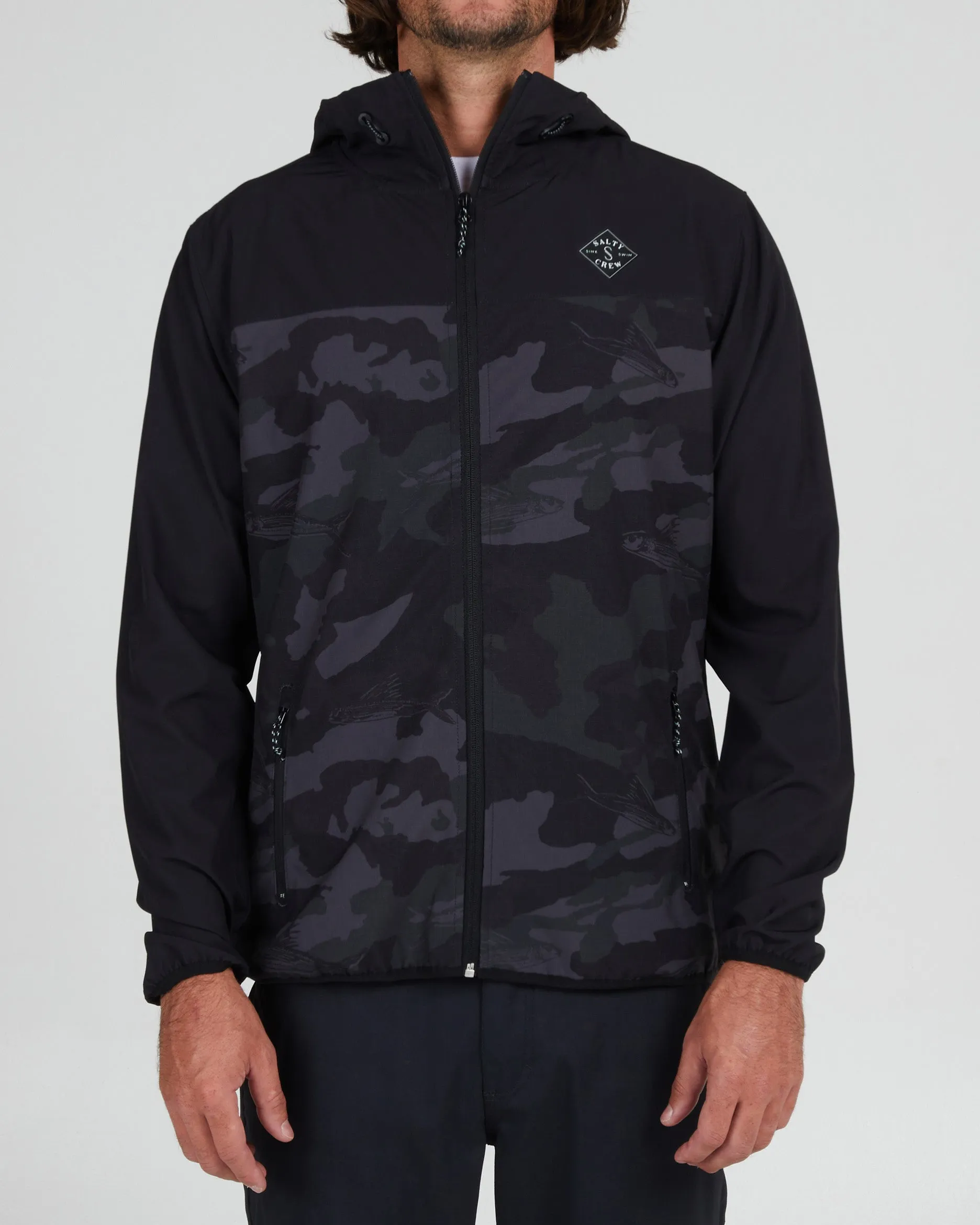 Stowaway Black Camo Jacket