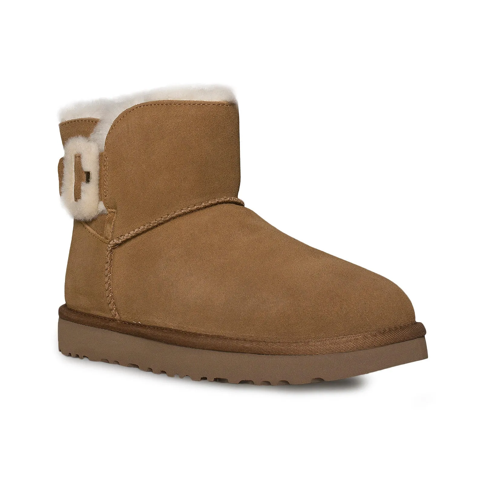 UGG Mini Fluff Buckle Chestnut Boots - Women's