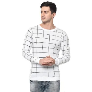 Vimal Jonney Full Sleeve White T-shirt For Men's