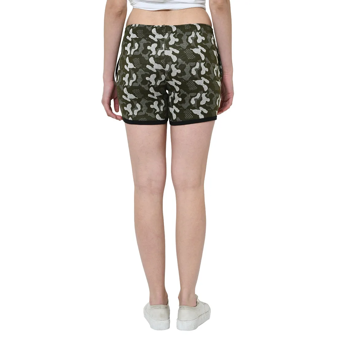 Vimal Jonney Green Color Shorts For Women